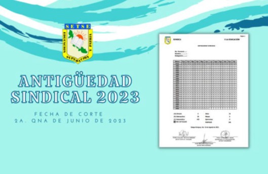 Antigüedad Sindical 2023
