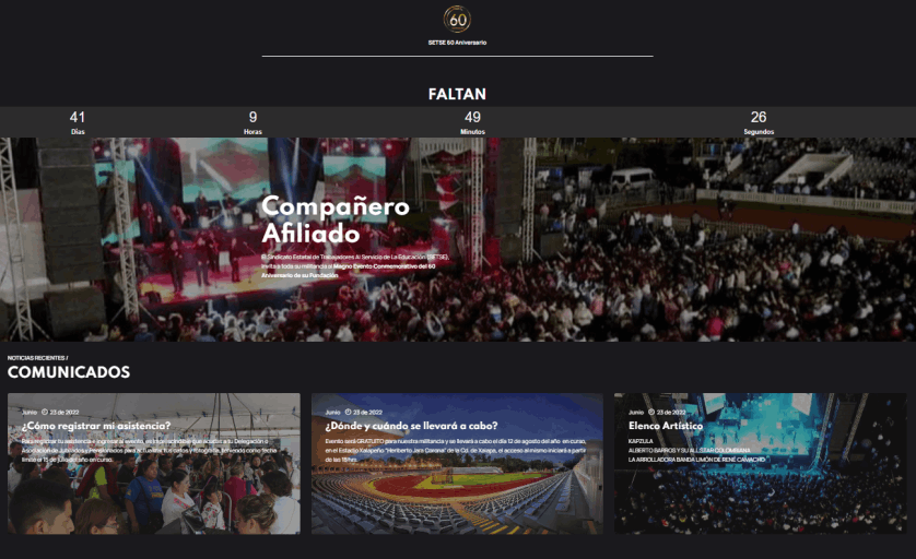 Micrositio del 60 Aniversario 