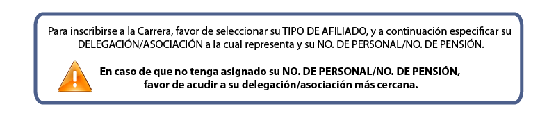 Sistema de inscripción a la carrera conmemorativa Profr. José Manuel Palafox Posadas.