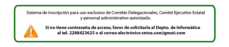 Sistema de inscripción a la carrera conmemorativa Profr. José Manuel Palafox Posadas.